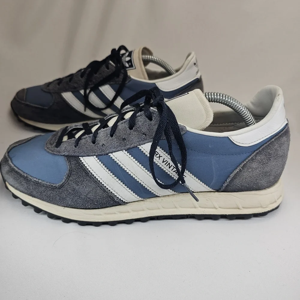 Adidas TRX Vintage Suede Legend Ink White Running Shoes Mens 10.5 GX4579 Sneaker